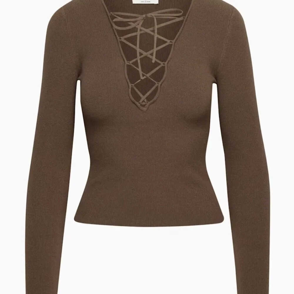 NWT Aritzia WILFRED Tether Sweater S - Picture 6 of 8